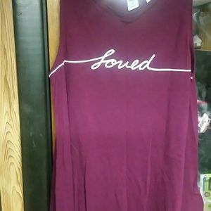Old navy  women tank shirt that says"loved"